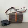Saint Laurent Brown Monogram Coated
