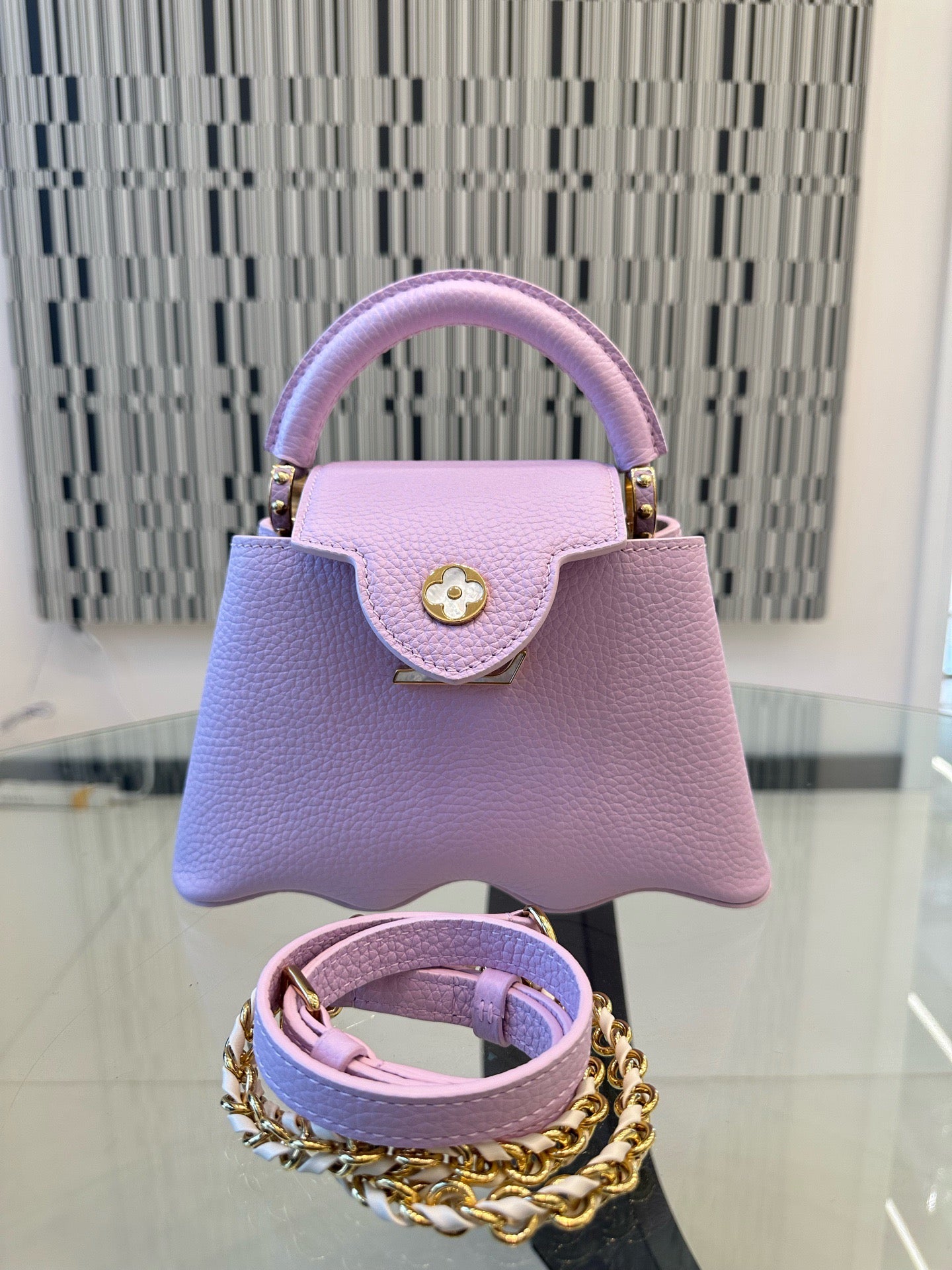 Louis Vuitton Capucines Mini Pink Wave Taurillon