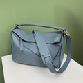 LOEWE Puzzle Bag, Blue Calfskin