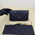Louis Vuitton Felicie Pochette Blue Empreinte