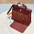 Hermès Herbag Zip 31 Canvas & Vachetta Crossbody Bag