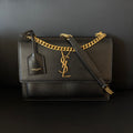 Saint Laurent Sunset Medium Black Gold Hardware