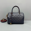 Louis Vuitton Monogram Empreinte Navy Speedy Bandouliere Shoulder Crossbody Bag