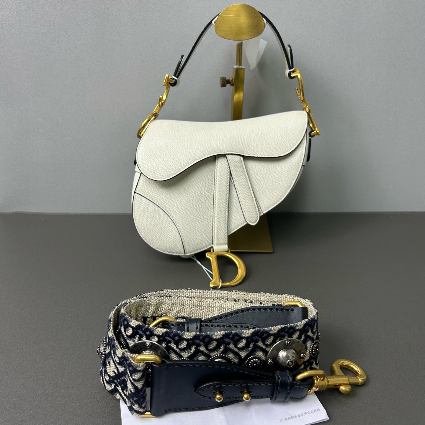 Christian Dior Saddle Medium White