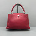 Louis Vuitton Red Calfskin Capucines MM