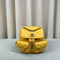 Chanel Duma Small Mango Yellow Quilted Backpack