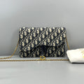 Dior Oblique Saddle Wallet On Chain