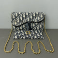 Dior Oblique Saddle Wallet On Chain