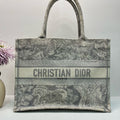 Christian Dior Book Tote Medium Gray Toile de Jouy (2023)