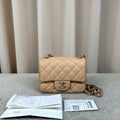 Chanel Square Flap Lambskin Chain Bag