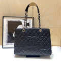 Chanel GST Black Caviar Leather Tote Bag