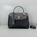 Louis Vuitton Lockme Tote Black Grained