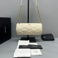 Saint Laurent Sade Mini Tube White Gold Hardware