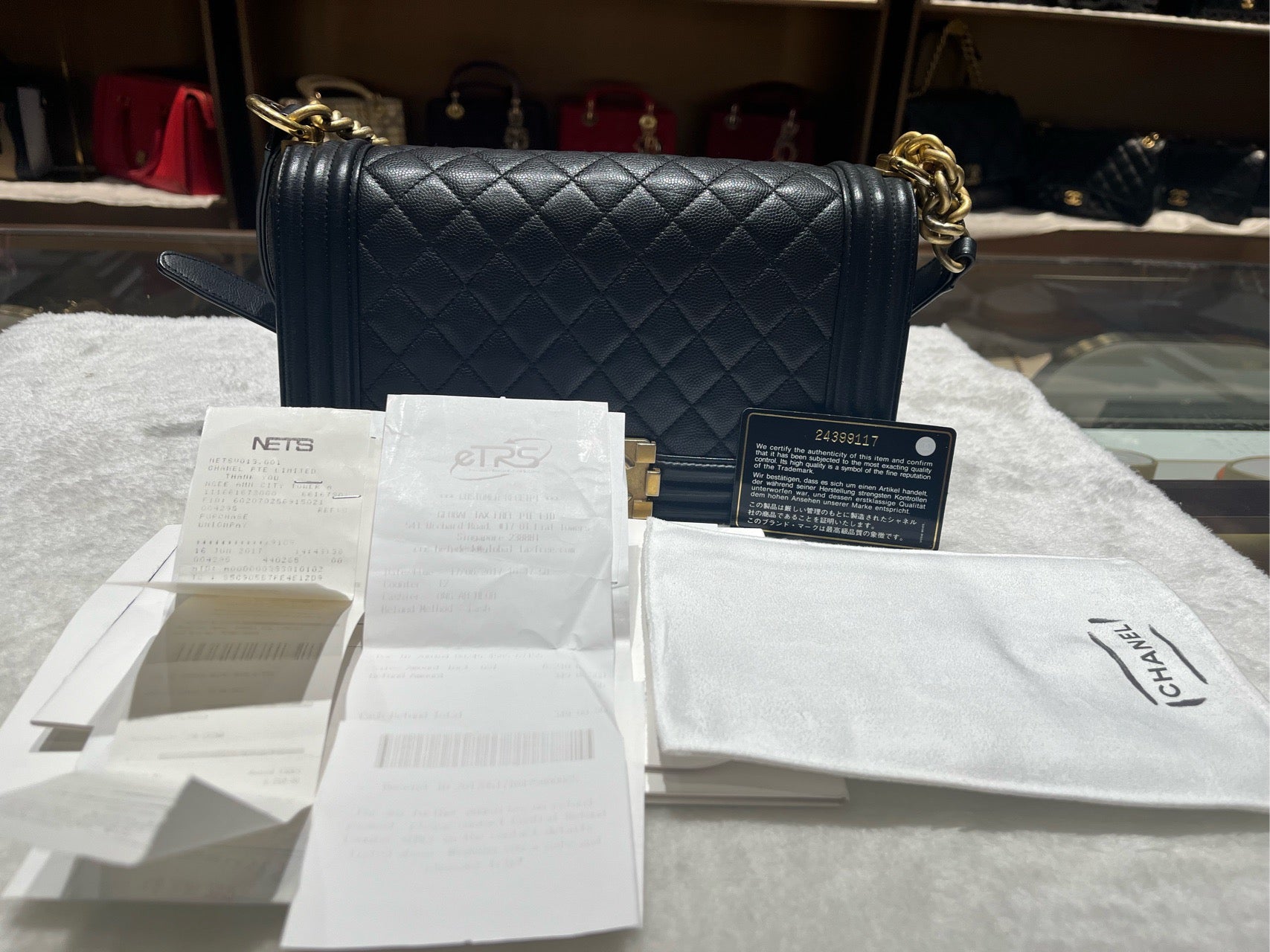 Chanel Le Boy Medium Black