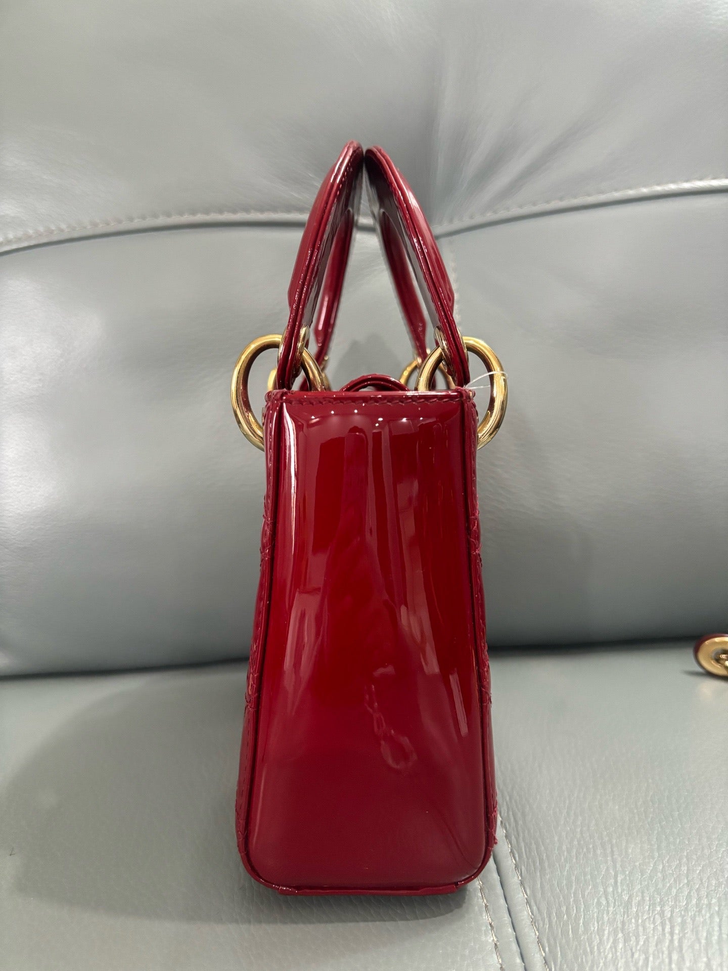 Lady Dior  Patent Leather Red