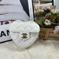 Chanel Heart Bag Lambskin White