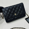 Chanel WOC Wallet On Chain, Black Caviar Leather