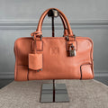 Loewe Amazona 28 Coral Leather Top Handle Satchel