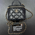 Chanel Mini Top Handle Vanity Case Black