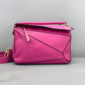 Loewe Hot Pink Calfskin Puzzle Medium