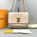 Louis Vuitton Lockme PM Cream