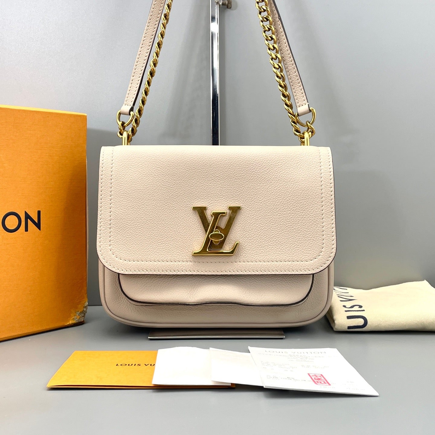Louis Vuitton Lockme PM Cream