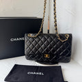 Chanel Classic Flap Jumbo, Black Lambskin Leather