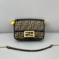 Fendi FF Zucca Canvas Mini Baguette