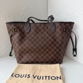 Louis Vuitton Neverfull MM Damier Ebene Canvas Tote Bag