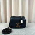 Louis Vuitton Vivienne Black Grained Leather Messenger Bag