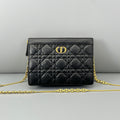 Christian Dior Caro Black Cannage Calfskin