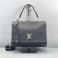 Louis Vuitton Black Grained Leather Lockme