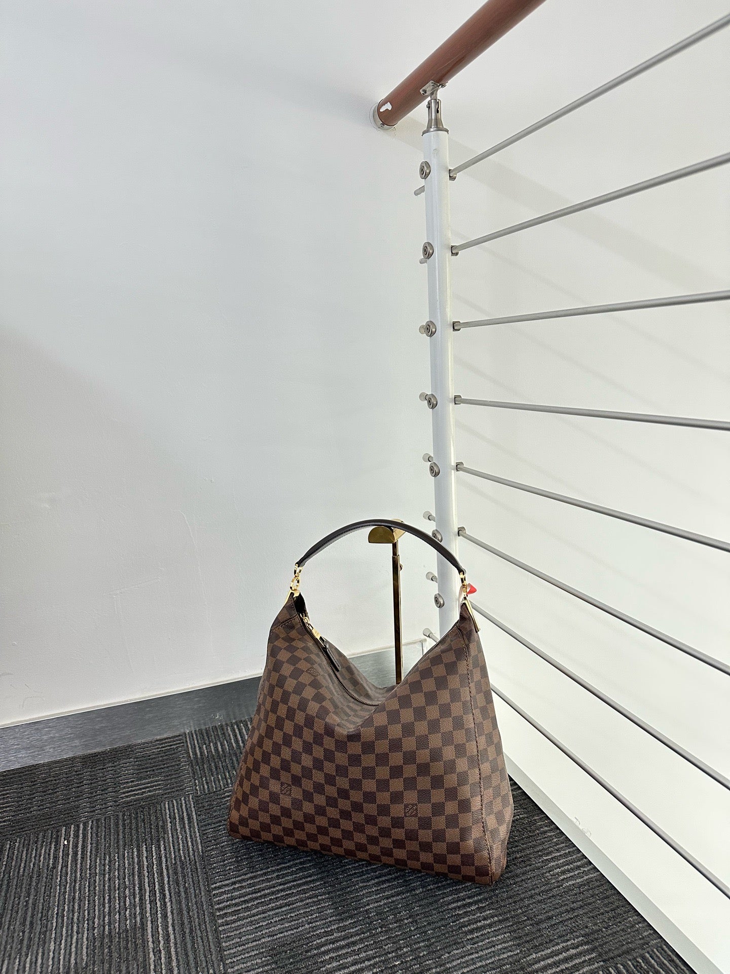 Louis Vuitton Portobello Hobo Damier Ebene Bag