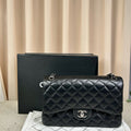 Chanel Classic Flap Black Lambskin Chain Large Bag