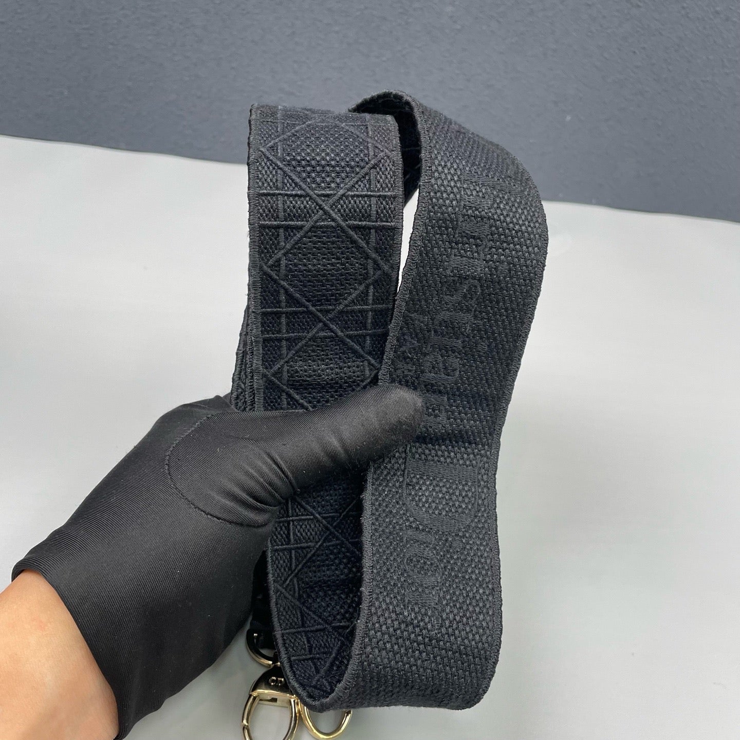 Dior Lady D-Lite Bag Black Cannage Embroidery