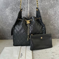 Chanel 25S 25Bag Black Caviar Leather Bag