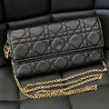 Dior Lady Dior Wallet On Chain