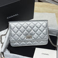 Chanel 2.55 WOC silver