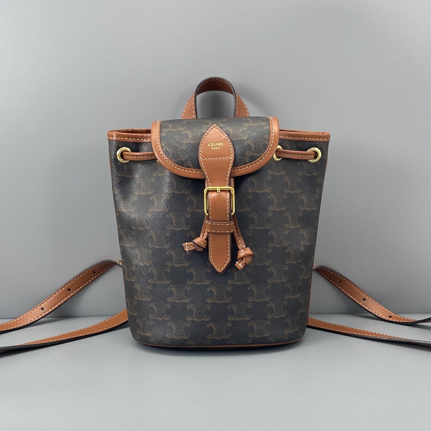 Celine Triomphe Mini Bucket Backpack