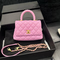 Chanel Coco Handle Mini, Pink Caviar Leather