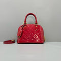 Louis Vuitton Alma BB Red Patent Leather