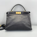 Fendi Black Calfskin Peekaboo Medium