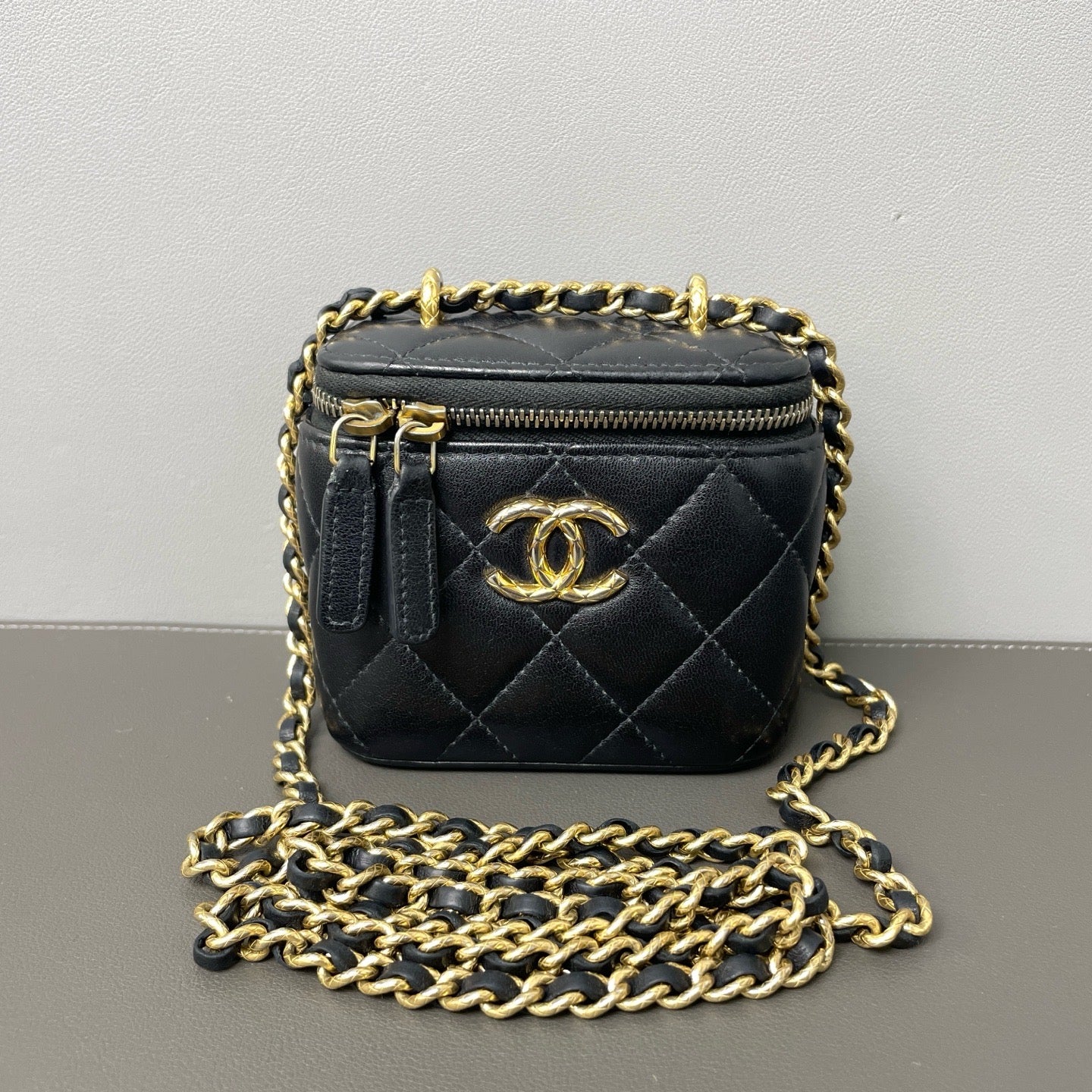 Chanel Black Caviar Quilted Mini