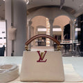 Louis Vuitton Capucines Mini Pearl White Taurillon
