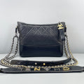 Chanel Black Quilted Leather Gabrielle Medium