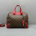 Louis Vuitton Retiro  PM Red Calfskin Trim Gold‑Tone Hardware