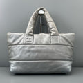 Chanel Coco Cocoon Silver Padded Lambskin Large