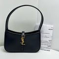 SAINT LAURENT Black Smooth Leather Le 5 à 7 Mini