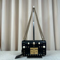 Gucci Padlock Small Black Pearl Stud Bag