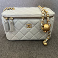 Chanel Vanity Case Small Light Grey